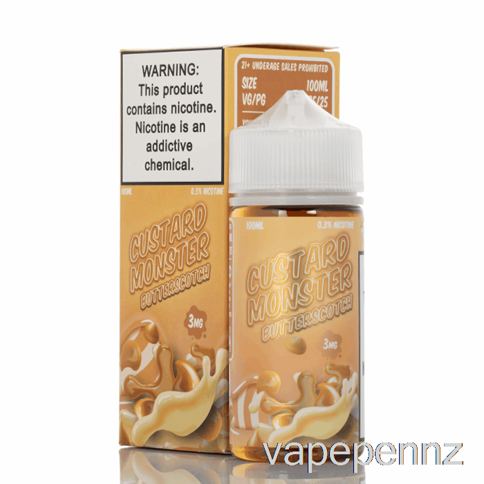 Butterscotch - Custard Monster - 100mL 0mg VAPE NZ